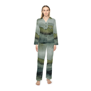 Women's Satin Pajamas (AOP)